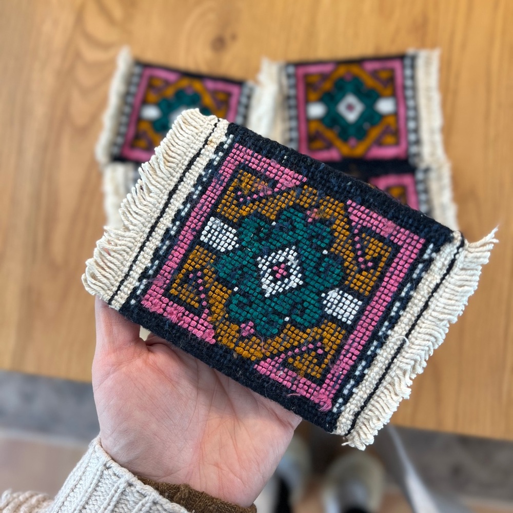 Dollhouse Sized Handmade Rug - Picture 4 of 4